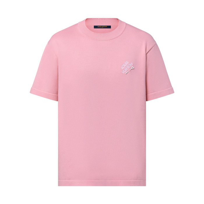 NIGO Louis Vuitton Men's Summer Embroidered Logo Round Neck Cotton Short Sleeve T-Shirt #nigo99122