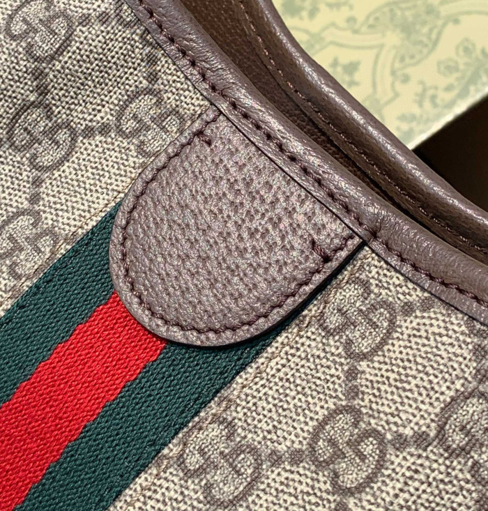 NIGO Gucci Women's Adjustable Shoulder Strap Canvas Patchwork Leather Bucket Bag Slanting Cross Shoulder Bags #nigo99119
