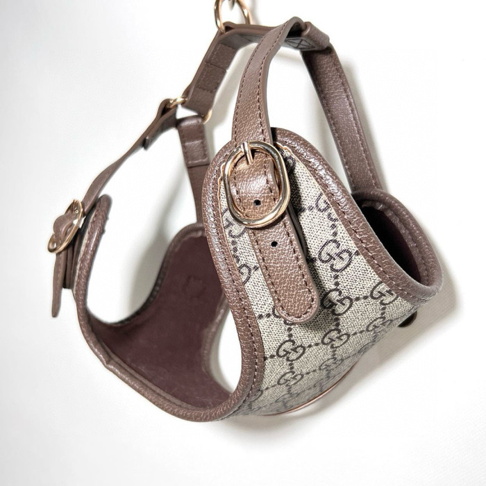NIGO Gucci Small & Medium Pet Leather Collar Chest & Back Leash #nigo99157