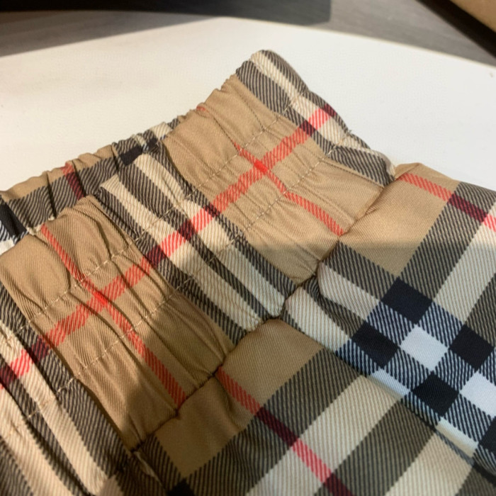 NIGO Burberry Men's Summer Colour Block Check Full Print Mid Waist Elasticated Shorts Pants #nigo99212