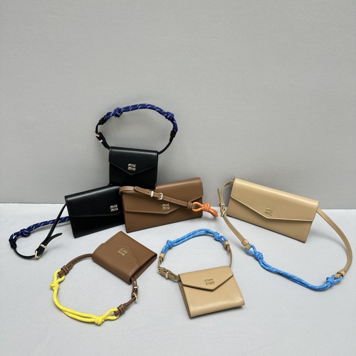 NIGO MiuMiu Women's Solid Colour Fabric Quilted Leather Shoulder Strap Shoulder Wallet Bag Bags #nigo99198