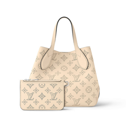 NIGO Louis Vuitton Women's Solid Colour Hollow Out Perforated Cowhide Logo Shoulder Crossbody Tote Bag Bags #nigo99213