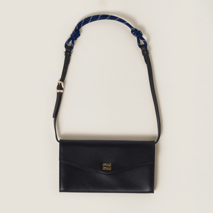NIGO MiuMiu Women's Solid Colour Fabric Quilted Leather Shoulder Strap Shoulder Wallet Bag Bags #nigo99198