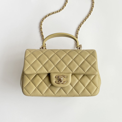 NIGO Chanel CF Mini Flap Handle Bag Women‘s Leather Rhombic Pattern Check Airport Vacation Shopping Bag Shoulder Bags #nigo99252