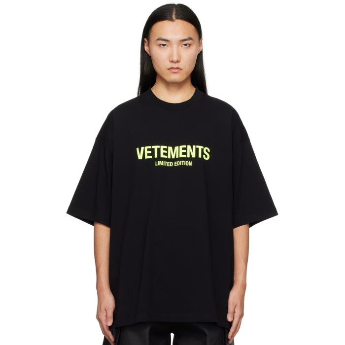 NIGO Vetements Men's and Women's Summer Letter Logo Printed Solid Colour Drop Shoulder Short Sleeve T-Shirt #nigo99272
