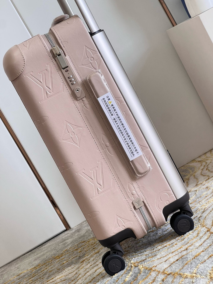 NIGO Louis Vuitton Pink Leather Dark Monogrammed Trolley Luggage Bag Bags #nigo99277