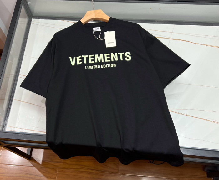 NIGO Vetements Men's and Women's Summer Letter Logo Printed Solid Colour Drop Shoulder Short Sleeve T-Shirt #nigo99272