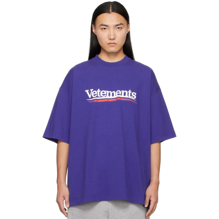 NIGO Vetements Men's and Women's Summer Letter Logo Printed Solid Colour Drop Shoulder Short Sleeve T-Shirt #nigo99271