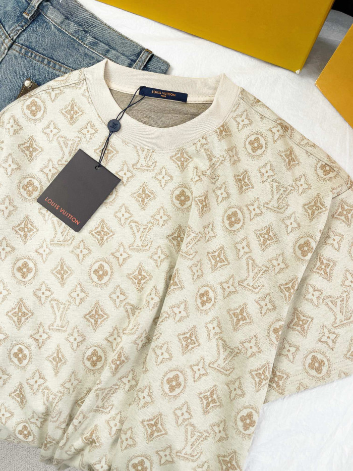 NIGO Louis Vuitton Men's Summer Logo Full Print Casual Crew Neck Cotton Short Sleeve T-Shirt #nigo99273