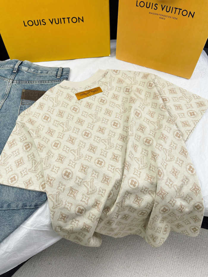NIGO Louis Vuitton Men's Summer Logo Full Print Casual Crew Neck Cotton Short Sleeve T-Shirt #nigo99273