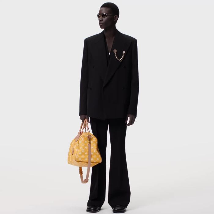 NIGO Louis Vuitton Men's Fashion Solid Color Adjustable Detachable Shoulder Strap SPEEDY P9 BANDOULIÈRE 40 Handbags Leather Shoulder Bags #nigo99287