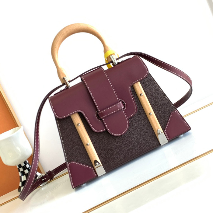 NIGO Goyard PM Saigon Exquisite Leather Printed Wooden Carrying Handle Crossbody Bag Bags #nigo99278