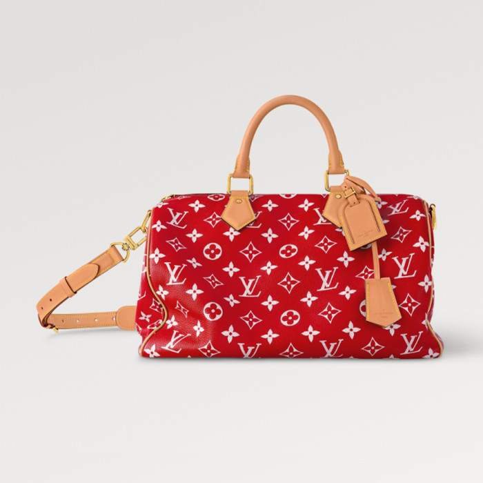 NIGO Louis Vuitton Men's Fashion Solid Color Adjustable Detachable Shoulder Strap SPEEDY P9 BANDOULIÈRE 40 Handbags Leather Shoulder Bags #nigo99287