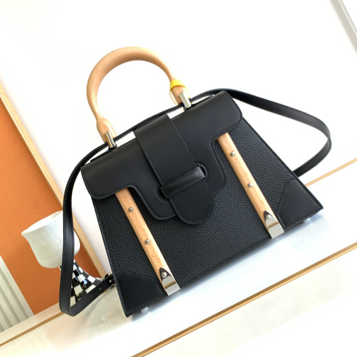 NIGO Goyard PM Saigon Exquisite Leather Printed Wooden Carrying Handle Crossbody Bag Bags #nigo99278