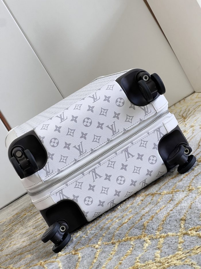 NIGO Louis Vuitton Horizon White Leather Dark Monogrammed Trolley Luggage Bag Bags #nigo99299