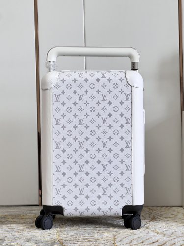NIGO Louis Vuitton Horizon White Leather Dark Monogrammed Trolley Luggage Bag Bags #nigo99299