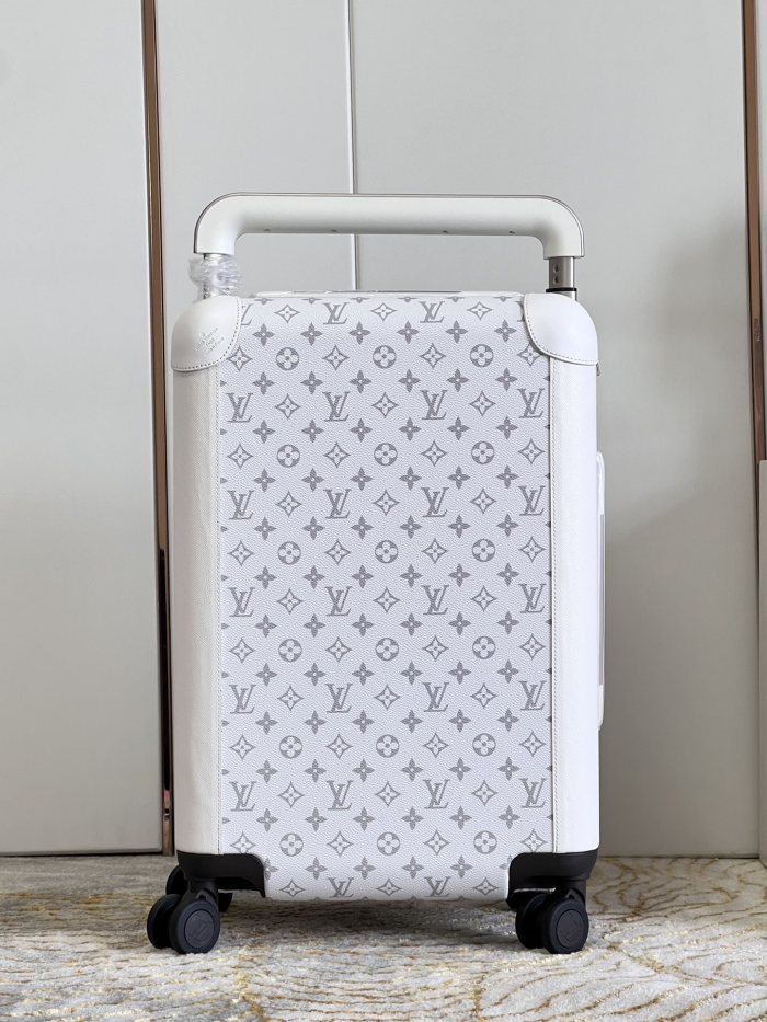 NIGO Louis Vuitton Horizon White Leather Dark Monogrammed Trolley Luggage Bag Bags #nigo99299