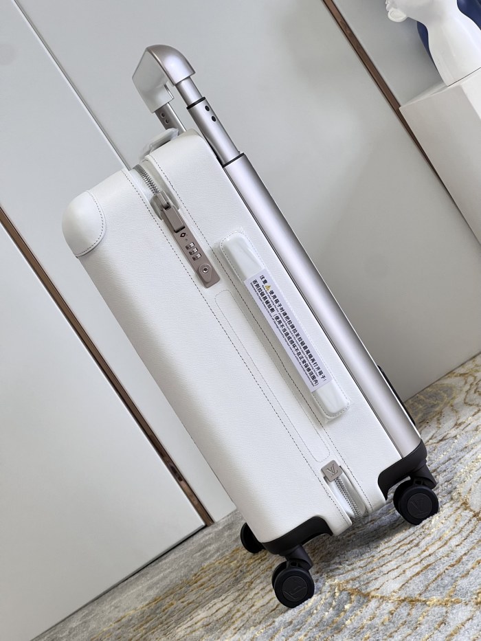NIGO Louis Vuitton Horizon White Leather Dark Monogrammed Trolley Luggage Bag Bags #nigo99299