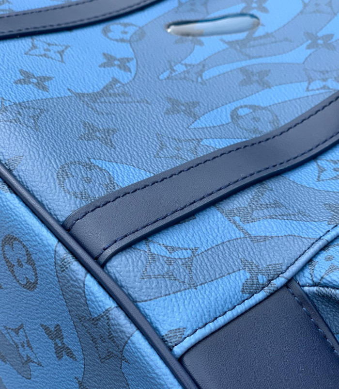 NIGO Louis Vuitton Christopher Men's Classic Old Flower Canvas with Cowhide Leather Backpack Shoulder Bag Bags #nigo99334