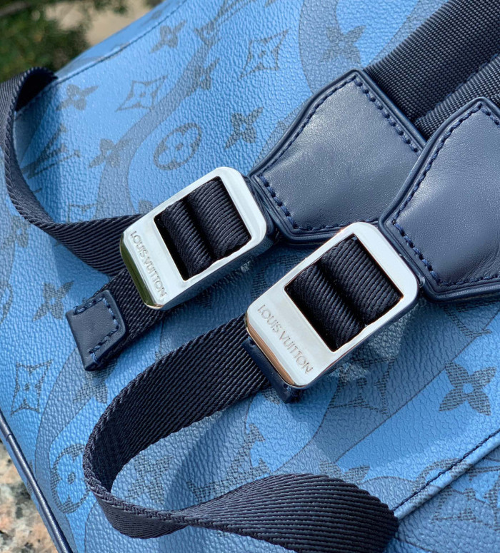 NIGO Louis Vuitton Christopher Men's Classic Old Flower Canvas with Cowhide Leather Backpack Shoulder Bag Bags #nigo99334