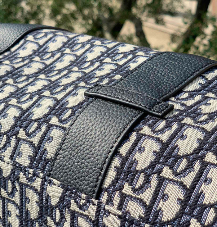 NIGO Dior Men's and Women's Oblique Printed Cowhide Leather Patchwork Duffel Bag Bags #nigo99338