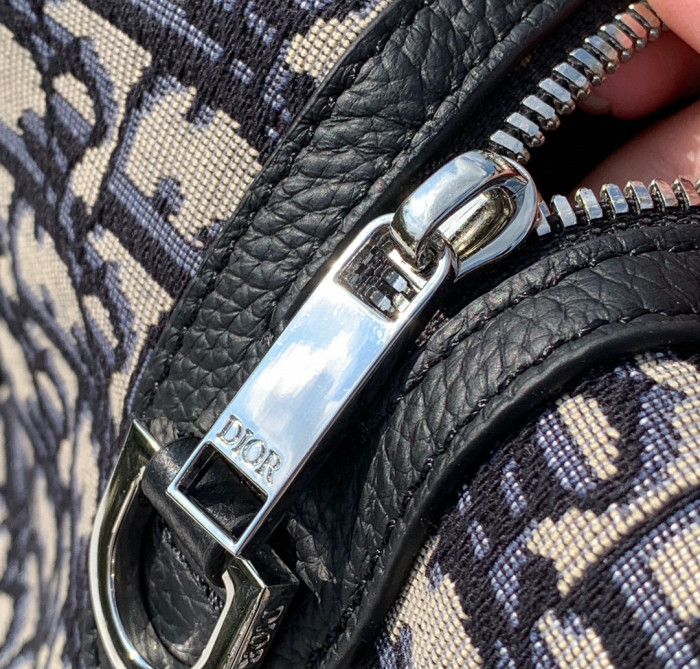NIGO Dior Men's and Women's Oblique Printed Cowhide Leather Patchwork Duffel Bag Bags #nigo99338
