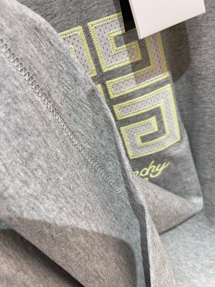 NIGO Givenchy Men's Summer Embroidered Logo Solid Colour Letter Round Neck Cotton Short Sleeve T-Shirt #nigo99345