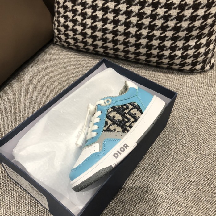 NIGO Dior Kid's Four Seasons Color Blocking Lace-Up Round Head Low Top Casual Board Shoes #nigo31271