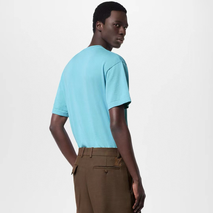 NIGO Louis Vuitton Men's Summer Embroidery Pattern Print Round Neck Cotton Short Sleeve T-Shirt #nigo99343