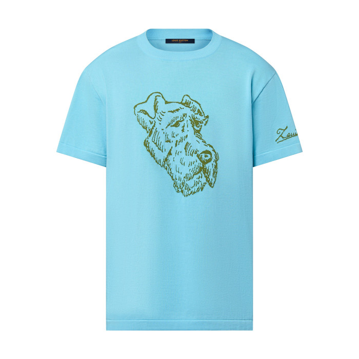 NIGO Louis Vuitton Men's Summer Embroidery Pattern Print Round Neck Cotton Short Sleeve T-Shirt #nigo99343