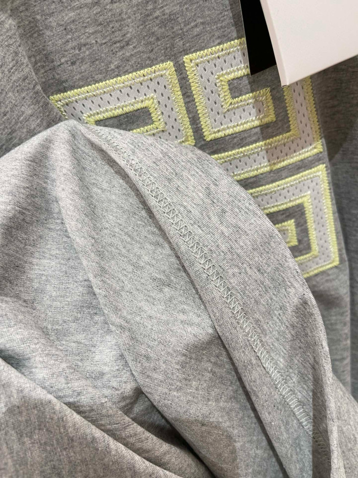NIGO Givenchy Men's Summer Embroidered Logo Solid Colour Letter Round Neck Cotton Short Sleeve T-Shirt #nigo99345