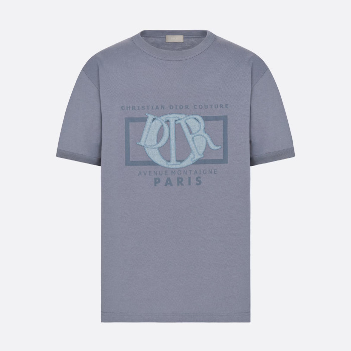NIGO Dior Men's Summer Embroidered Letter Logo Round Neck Cotton Short Sleeve T-Shirt #nigo99357