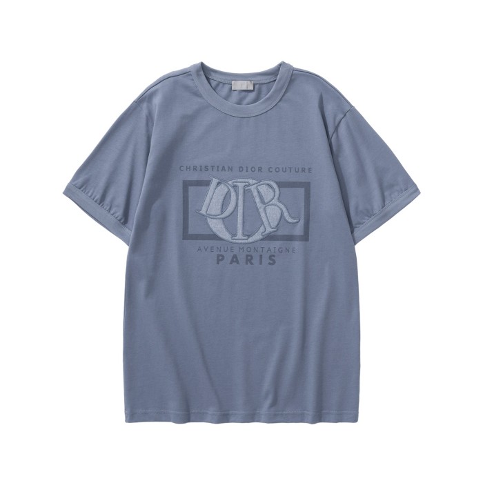NIGO Dior Men's Summer Embroidered Letter Logo Round Neck Cotton Short Sleeve T-Shirt #nigo99357