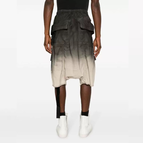 NIGO Rick Owens X Dekshdw Men's Spring/summer Vintage Distressed High Street Hole Breaking Denim Shorts Gradient Fringe Comfort Pants Ngvp #nigo9313