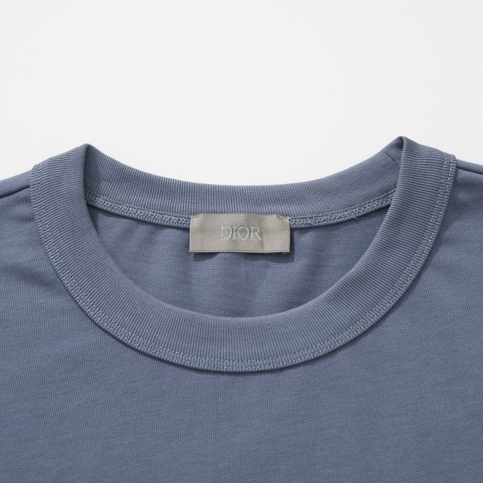 NIGO Dior Men's Summer Embroidered Letter Logo Round Neck Cotton Short Sleeve T-Shirt #nigo99357