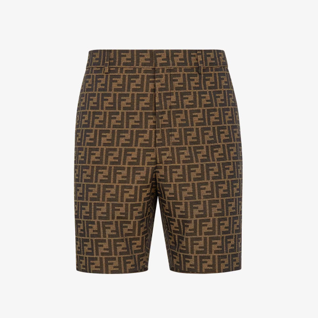 NIGO Fendi Men's Summer Solid Colour Letter Logo Print Bermuda Shorts Pants #nigo99371
