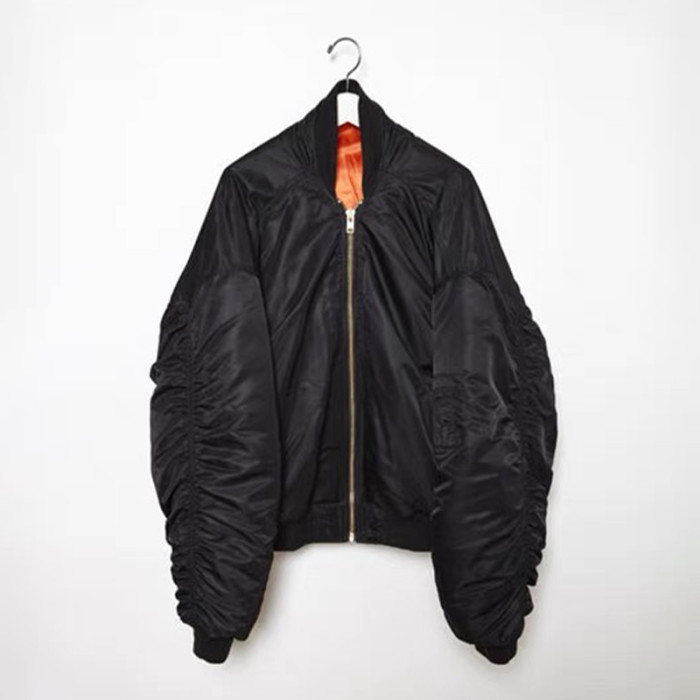NIGO Vetements Men's Women's Spring and Autumn Solid Color Zipper Reversible Wearable Pilot Jacket Loose Casual Jacket #nigo99364