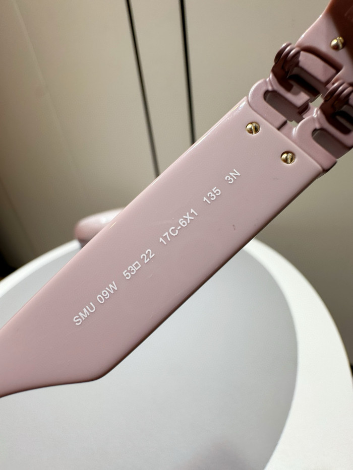 NIGO MiuMiu Eyewear Women's Pink Legs Gold Logo Plate Frame Butterfly Sunglasses Eyeglasses Glasses #nigo99369