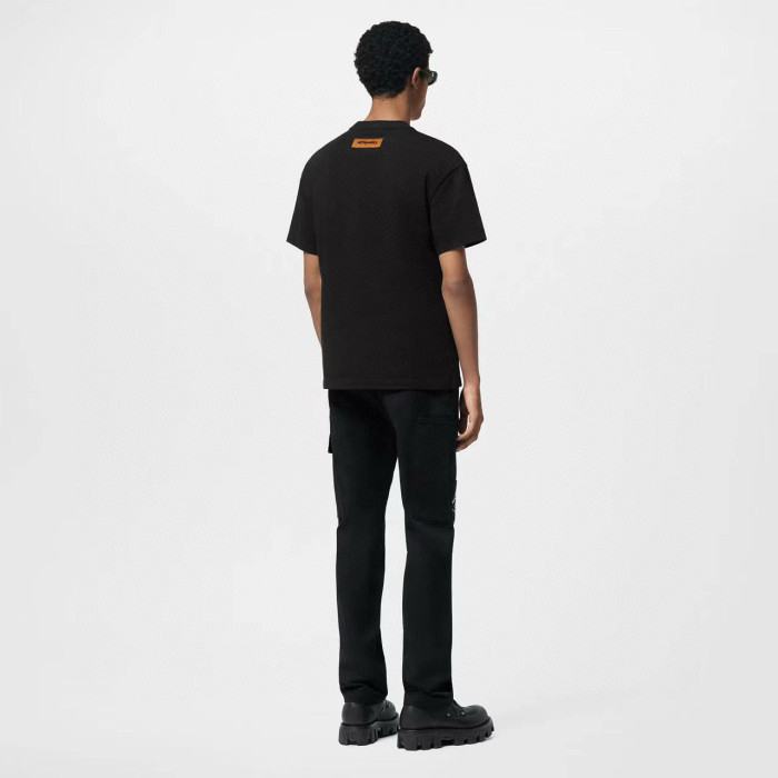 NIGO Louis Vuitton Men's Spring Summer Letter Printed Black Mid Waisted Casual Trousers Pants #nigo99368
