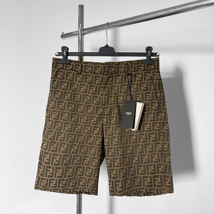 NIGO Fendi Men's Summer Solid Colour Letter Logo Print Bermuda Shorts Pants #nigo99371