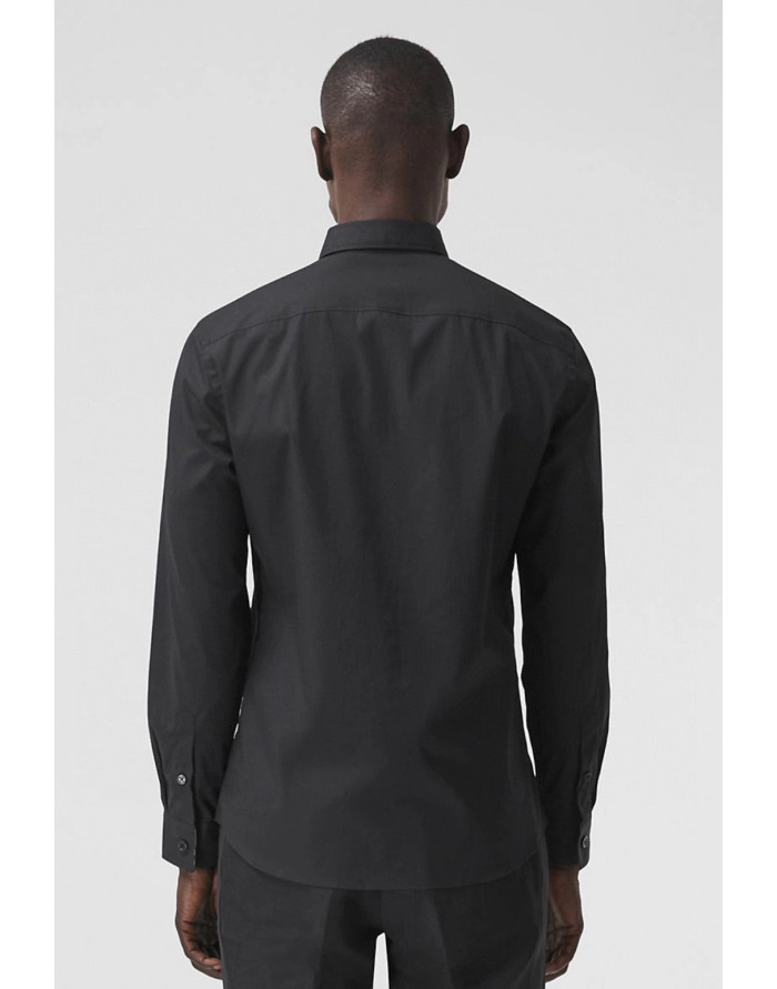 NIGO Burberry Men's Spring Summer Slim Fit Tailored Embroidered Logo Check Long Sleeve Shirt #nigo99373