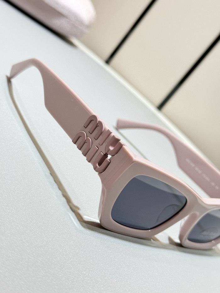 NIGO MiuMiu Eyewear Women's Pink Legs Gold Logo Plate Frame Butterfly Sunglasses Eyeglasses Glasses #nigo99369