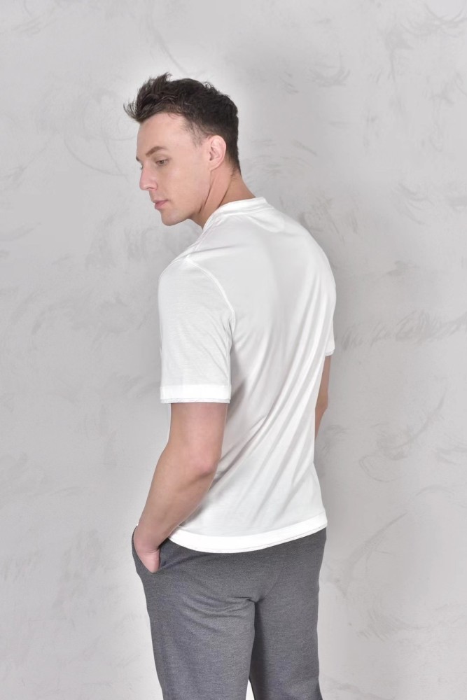 NIGO Brunello Cucinelli Men's Spring And Summer Fashion Trend Color Blocking Classic Short-sleeved Comfortable Positive Shoulder Round Neck T-shirt Tops #nigo99379
