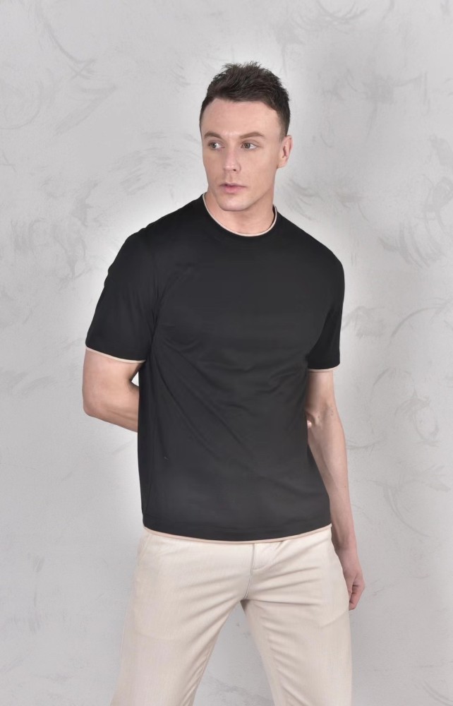 NIGO Brunello Cucinelli Men's Spring And Summer Fashion Trend Color Blocking Classic Short-sleeved Comfortable Positive Shoulder Round Neck T-shirt Tops #nigo99379