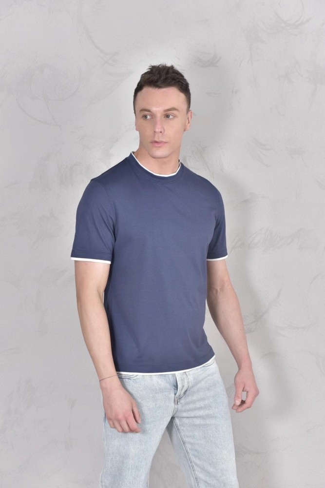 NIGO Brunello Cucinelli Men's Spring And Summer Fashion Trend Color Blocking Classic Short-sleeved Comfortable Positive Shoulder Round Neck T-shirt Tops #nigo99379