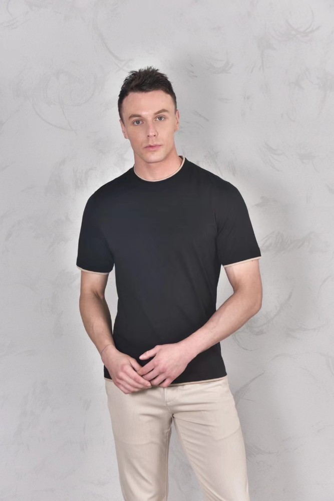 NIGO Brunello Cucinelli Men's Spring And Summer Fashion Trend Color Blocking Classic Short-sleeved Comfortable Positive Shoulder Round Neck T-shirt Tops #nigo99379