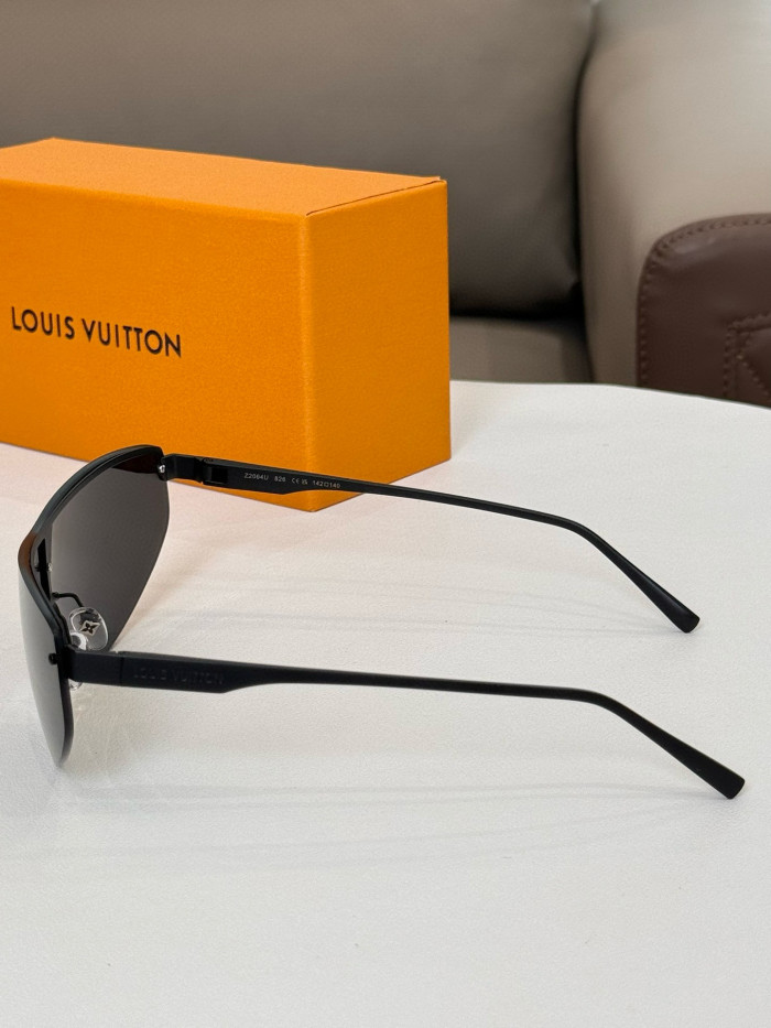 NIGO Louis Vuitton Cyclone Mask Men's Solid Colour Logo Design Metal Irregular Shape Sunglasses Eyeglasses Glasses #nigo99416