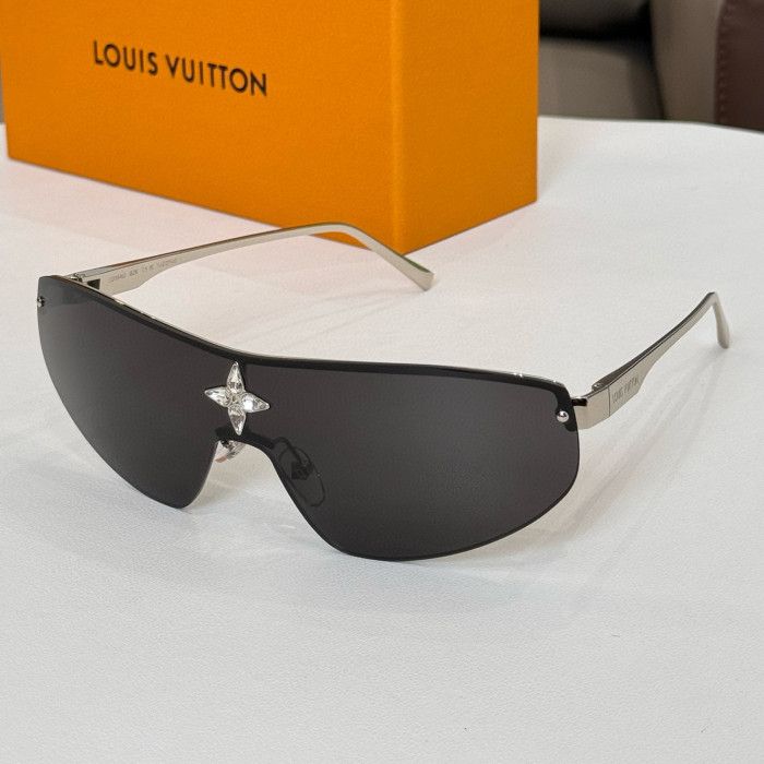 NIGO Louis Vuitton Cyclone Mask Men's Solid Colour Logo Design Metal Irregular Shape Sunglasses Eyeglasses Glasses #nigo99416