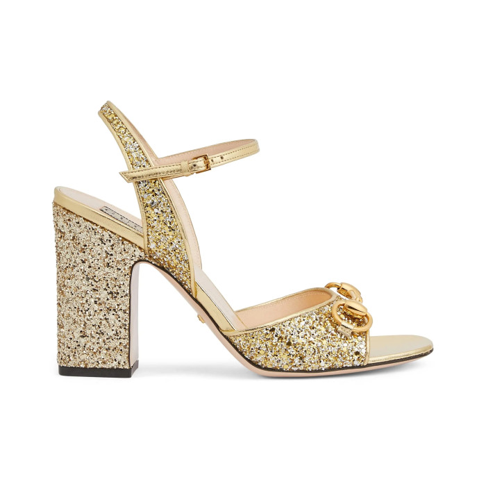 NIGO Gucci Women's Summer Solid Leather Sandals 5cm High Heels Shoes #nigo99396