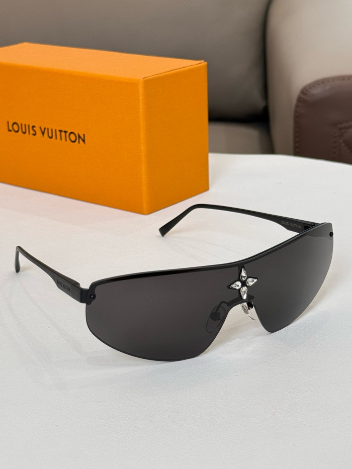 NIGO Louis Vuitton Cyclone Mask Men's Solid Colour Logo Design Metal Irregular Shape Sunglasses Eyeglasses Glasses #nigo99416